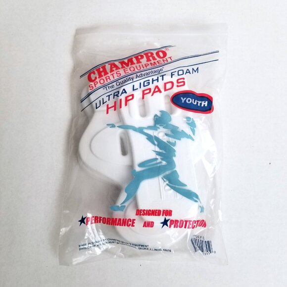 Champro Youth Football Knee Hip Protective Pads Ultra Light Foam NEW 4 Piece Set - Picture 4 of 5